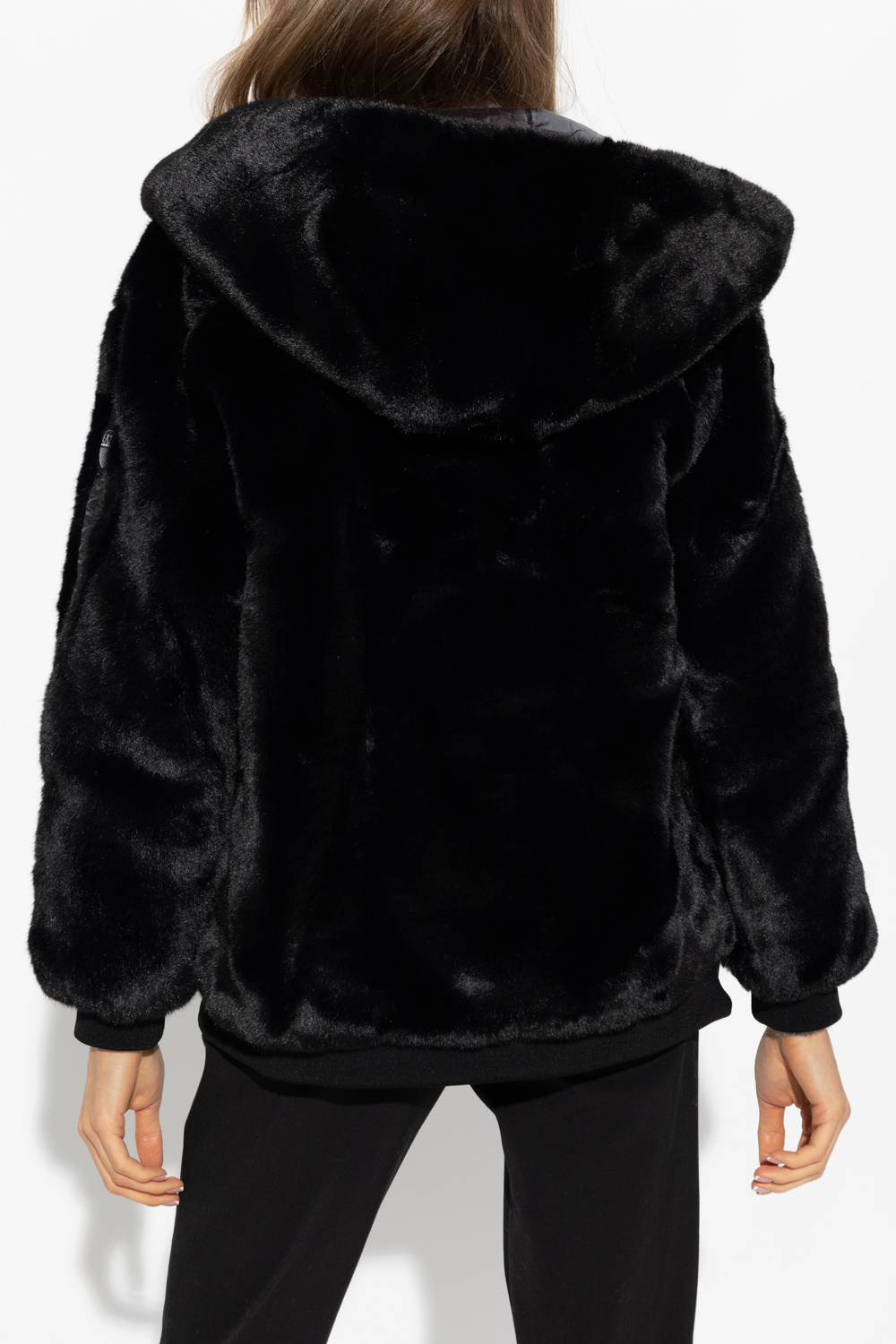 Armani faux fur outlet jacket